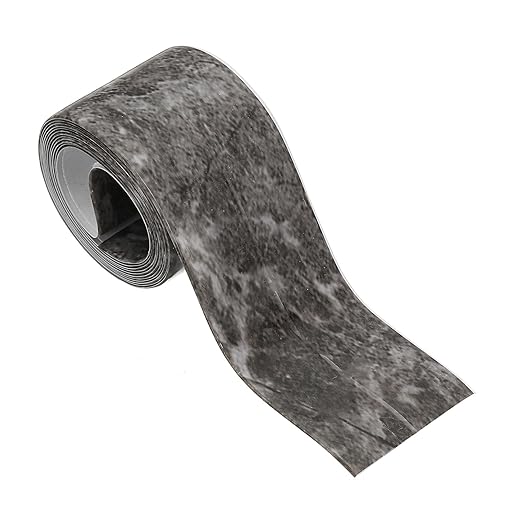 PATIKIL Caulk Tape Waterproof Self Adhesive, PVC Toilet Caulking Sealant Strip Bathtub Caulk Sealing Strip Tape for Bathroom Kitchen Countertop, Ink Painting (1.5 Inch x 5 Ft)