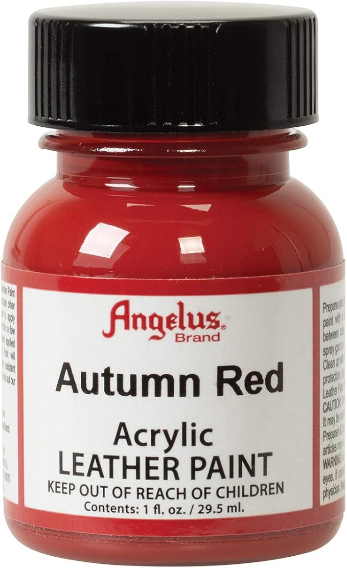 Angelus Acrylic Leather Paint, 1 Fl Oz (Pack of 1), Autumn Red