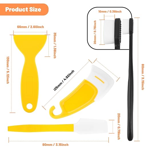 7Pcs UV Resin 3D Printer Must-Have Tool, Silicone Spatula, Scraper, Brush for Resin Transfer Cleaning and Protect Release FEP Film Vat Tank, 3D Printer Accessories