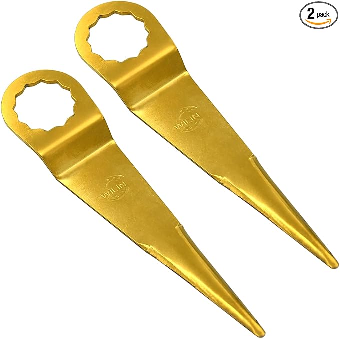 Jitterbug Windshield Removal Cold Knife Blades, 90mm (3.54") Titanium Coated Auto Glass Remover Blades for Car Truck Windscreen Sealant Adhesive Urethane Glue Removal (2-Pack)
