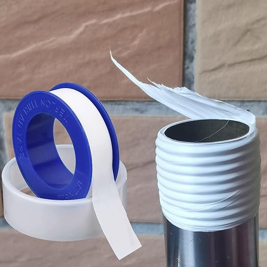 Plumbers PTFE Pipe Sealant Tape, 5.5mil Thick, Flex Seal Tape Waterproof, -212 to 500 Degree F Temperature Range, White (1/2 by 520 Inches 10 Rolls)