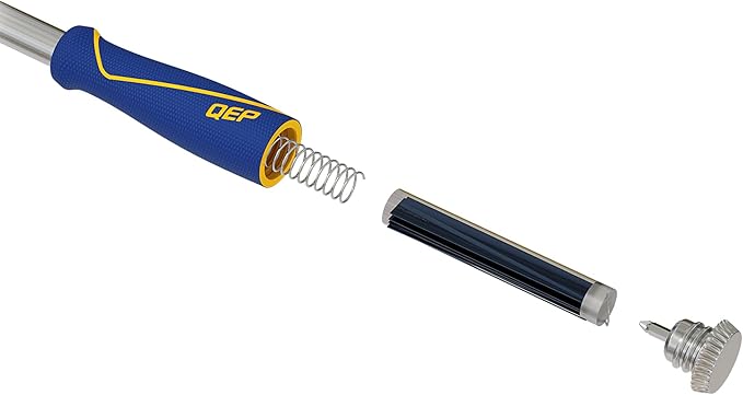 QEP 62920 4 in. Floor and Wall Razor Scraper with 5.25 in. Handle and Stainless Steel Blade