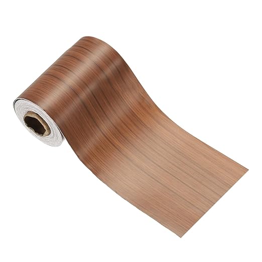 PATIKIL Wood Grain Tape 2" x 32 ft, Self-Adhesive Wood Texture Repair Tape Realistic Wooden Effect Patch for Furniture Cabinets Floor Walls, Brown