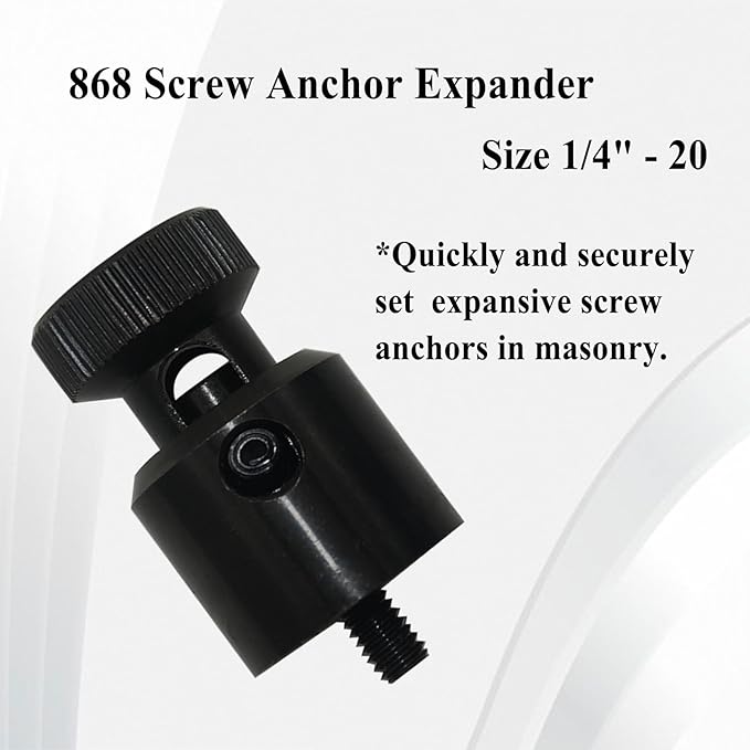 868 Screw Anchor Expander, 1/4"-20, Fits Anchor 84299 Power Drill Part, Use for Caulking Anchor