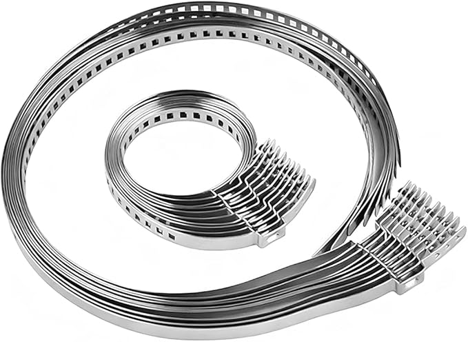 20PCS Car CV Boot Clamp Kit, Stainless Steel Vehicle 10PCS Small ＆ 10PCS Large Hose Clamps, Adjustable Auto Drive Shaft Joint Axle Boot Crimp Clamps, Universal For SUV Truck RV