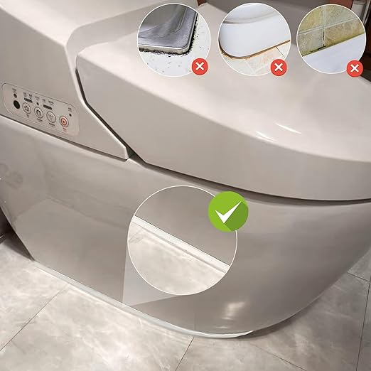 Caulk Strip Self Adhesive, PU Caulk Tape for Bathtub Bathroom Toilet Kitchen(W:7.5MM,White)