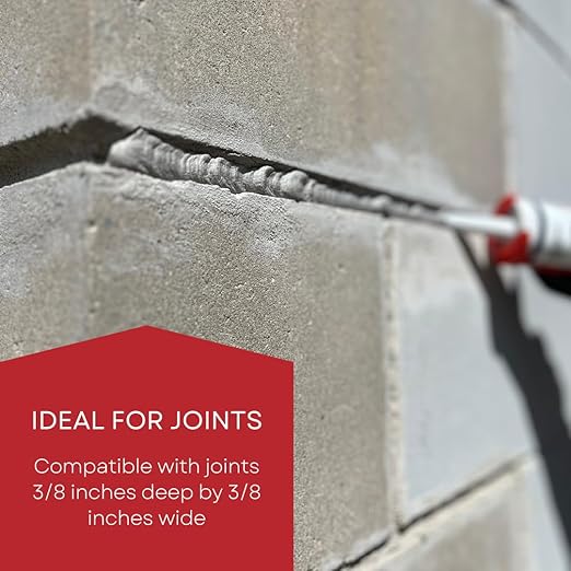 Akona Mortar Repair Tube for Tuckpointing, Sealing, and Repairing Stone, Brick, and Block Walls, Gray, Paintable, Fast Drying (10 Ounce, 1)
