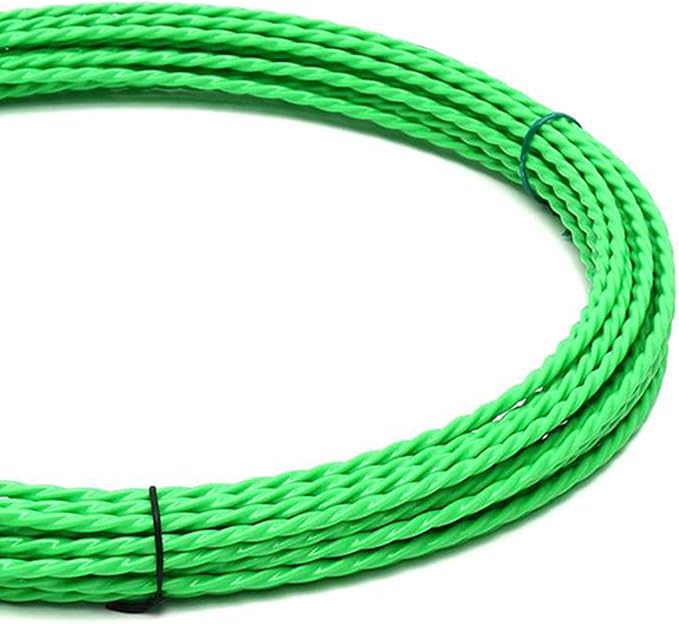 20M Cable Running Puller Cable Grip Threader Fish Wire Puller Wall Fish Tape Rod with Fastener Cable Puller Grip Rod Cable Pulling Rod