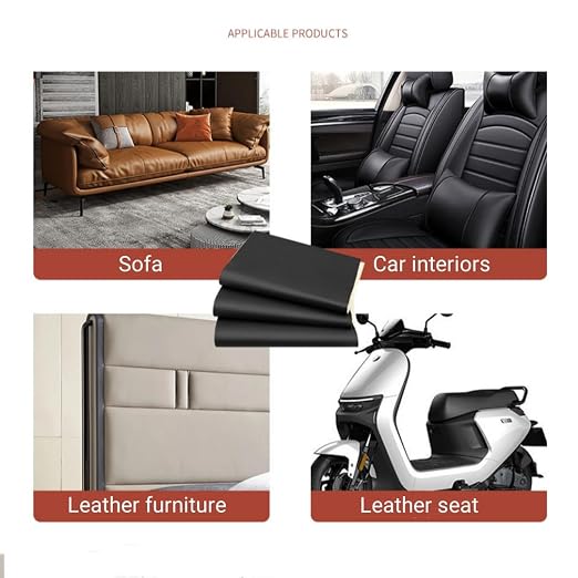 3 X 60 inch Self Adhesive Leather Repair Patch, Navy Blue Leather Repair Tape for Furniture, Adhesive Leather Patch for Car Seat Repair, Leather Repair Kit for Couch (Navy Blue)