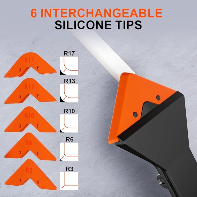 Caulking and Silicone Tool 3 in 1 Sealant Finishing Tool with Stainless Head, Caulk Remover, sealant Remover, Angle Scraper for Bathroom, Kitchen,Floor,Window,Sink