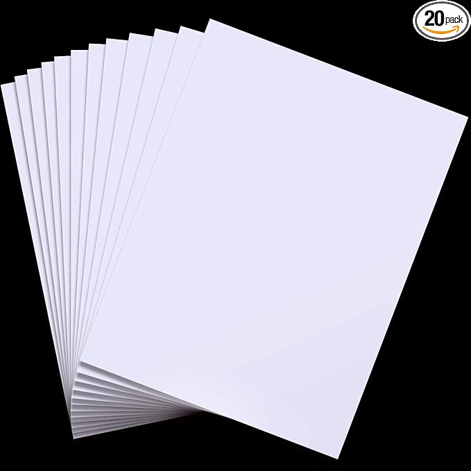 Mudder 20 Pieces Vinyl Siding Repair Kit 6 * 8 Inch Self Adhesive Fence Repair Kit Mobile Home Skirting House PVC Vinyl Fence Parts Hole Covering for Walls Holes Blemishes Tools