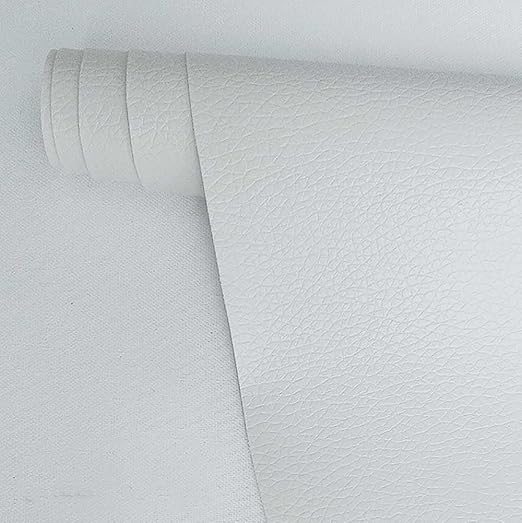 Leather Repair Patch,Self Adhesive Leather Repair Tape for Furniture,PU Leather Repair Kit for Car Seat, Couch, Sofa, Chair, (White,4X50 inch)