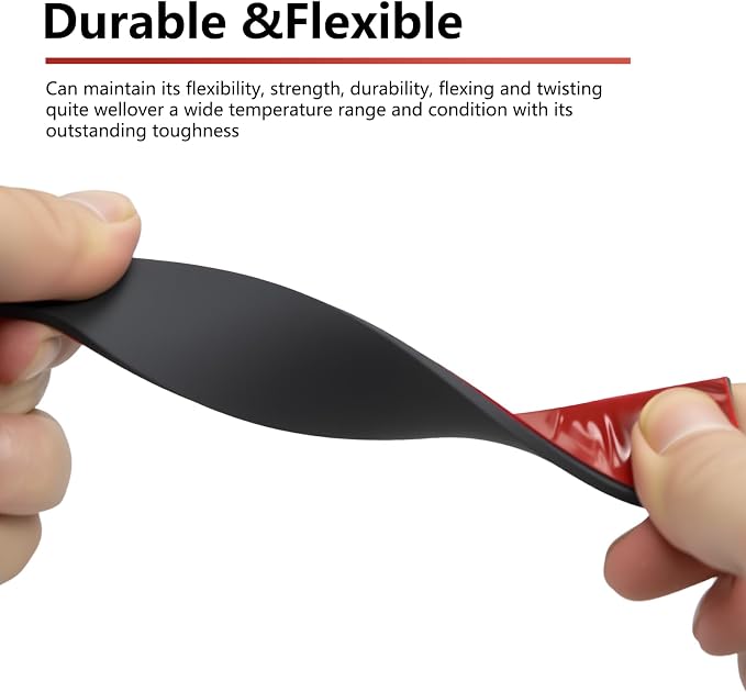 Adhesive Solid Rubber Strips - 1" Wide x 1/16" Thick x 120" Long, Black Neoprene Rubber Gasket Strip Roll for DIY Seal, Weather Striping,Liner,Cushion & Craft