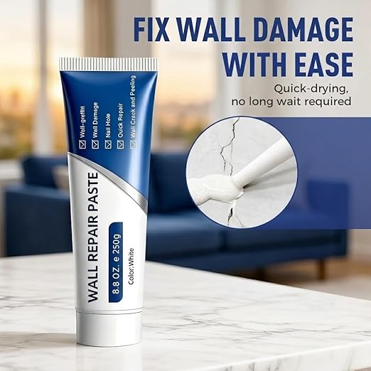 Efficient Drywall Repair Kit with Scraper, Quick-Drying Wall Mending Agent, Multi-Functional Patch Paste for Filling Holes and Cracks, Easy Drywall Repair for Nail Holes and Wall Damage (1 PCS)