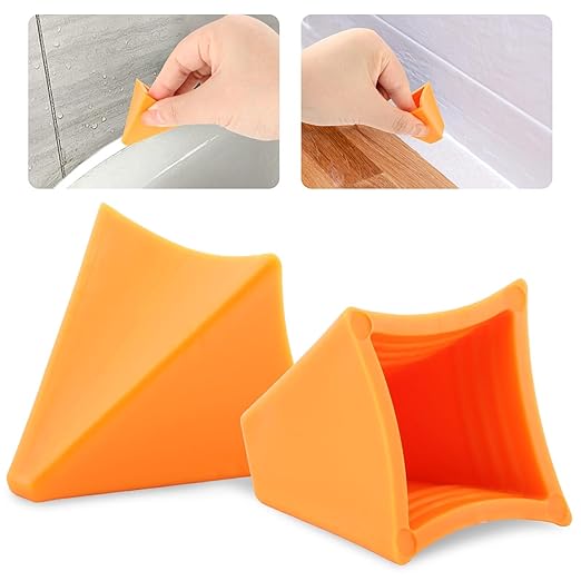 2 PCS Silicone Seam Tool Silicone Caulking Tool, Caulk Applicator, Easy to Use and Reusable Caulking Applicator Finishing Tool for Kitchen, Bathroom, Joint