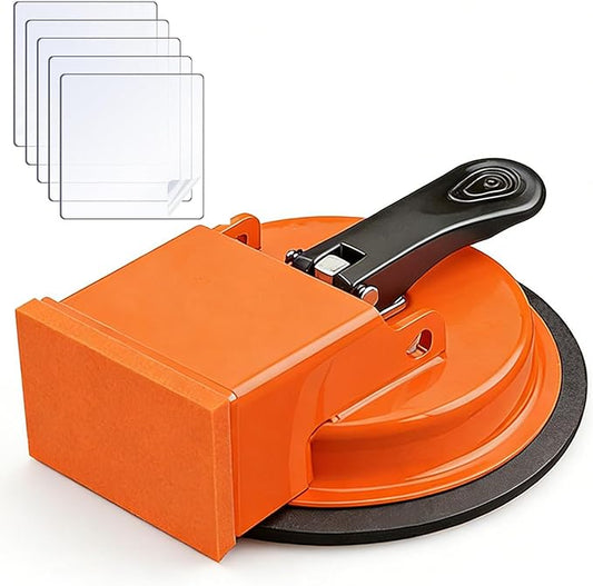 Floor Gap Fixer Tool, Heavy Duty Floor Gap Fixer Tool with 5 PCS Sticky Pads, Enhanced Vacuum Suction Cup, Flooring Gap Repair Tool for Laminate, Vinyl, Wood & Tile Flooring