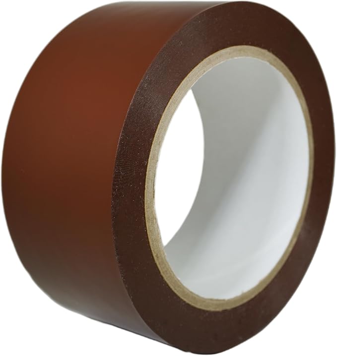 GGR SUPPLIES T.R.U. CVT-536 Brown Vinyl Pinstriping Dance Floor Tape: 2 in. Wide x 36 yds. Several Colors