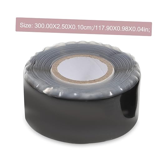 2pcs Waterproof PVC Hose Repair Tape Self Fusing Rubber Sealing Tape for Plumbing Leak Fixing Heavy Duty Leak Repair for Water Pipes and Hoses