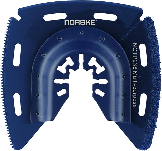 Norske Tools NOTP236 3-in-1 Cutting, Scrapper & Rasping Oscillating Multi Tool Accessory | Oscillating Saw Blades