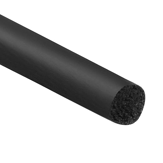 PATIKIL 5/32 Inch x 65.6 Feet Backer Rod, Foam Rope Caulk Crack Joint Filler Roll Seal Weather Strip for Home Construction, Black