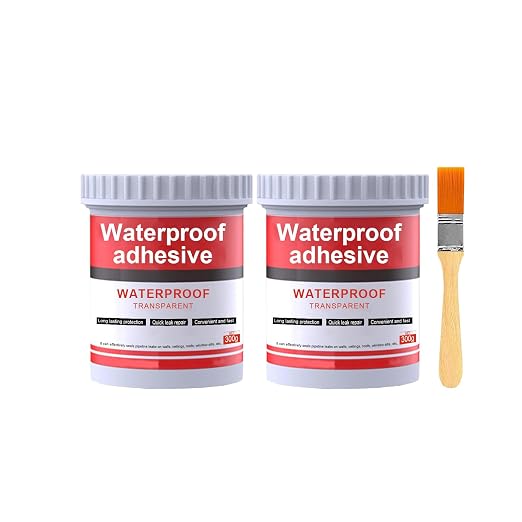 Transparent Waterproof Coating,Invisible Waterproof Indoor and Outdoor Clear Sealant for Roofs, Walls, Shower,Garden, Basement,Leak Prevention and Repair Agent (2)