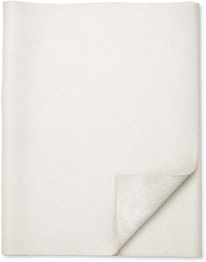 REED Leather HIDES - Cow Skins (40 Square Foot, White) | Arts and Crafts