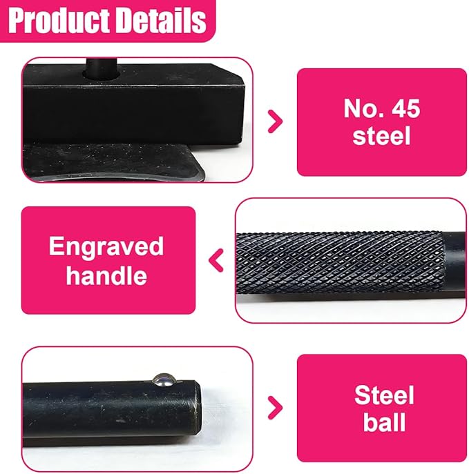 Car Engine Oil Pan Separator Tool, Universal Engine Transmissions RTV Sealant Removal Scraper, Metal Automotive Oil Pan Gasket Seal Remover Repair Tool Kit Fit for Most Vehicles (Black)