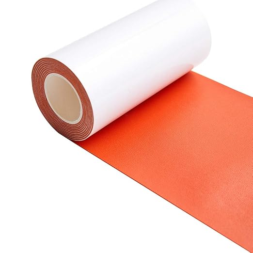 Leather Repair Patch Kit Orange 3 x 60 inch Leather Repair Tape Self Adhesive Patch for Furniture, Couch, Sofa, Car Seats Computer Chair First Aid Vinyl Repair Kit
