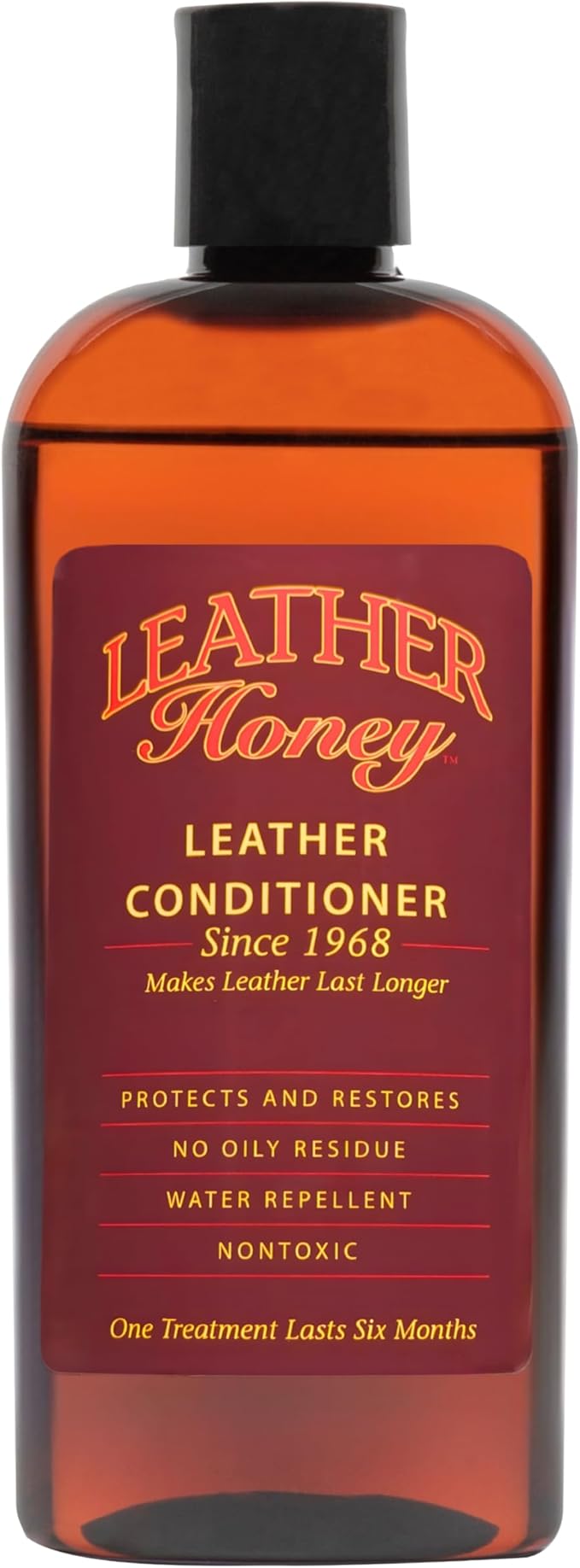 Leather Honey Leather Conditioner, Since 1968. For All Leather Items Including Auto, Furniture, Shoes, Purses and Tack. Non-Toxic and Made in the USA / 8 Fl Oz (Pack of 1)