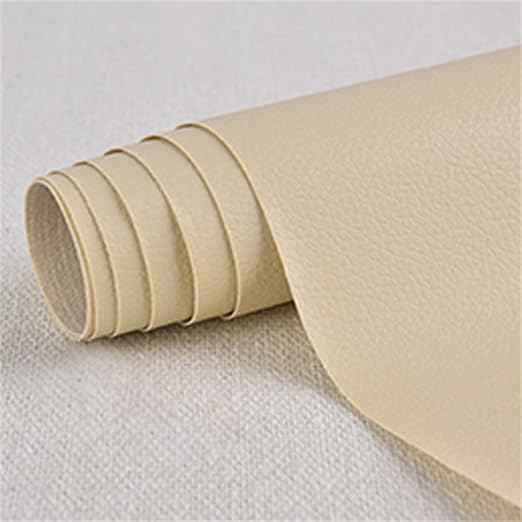 Large Leather Repair Patch for Couches 50 x 137 cm Leather Repair Tape Self,Repair Patch Self Adhesive Waterproof for Couches, Furniture, Kitchen Cabinets, Car Seats Beige 2