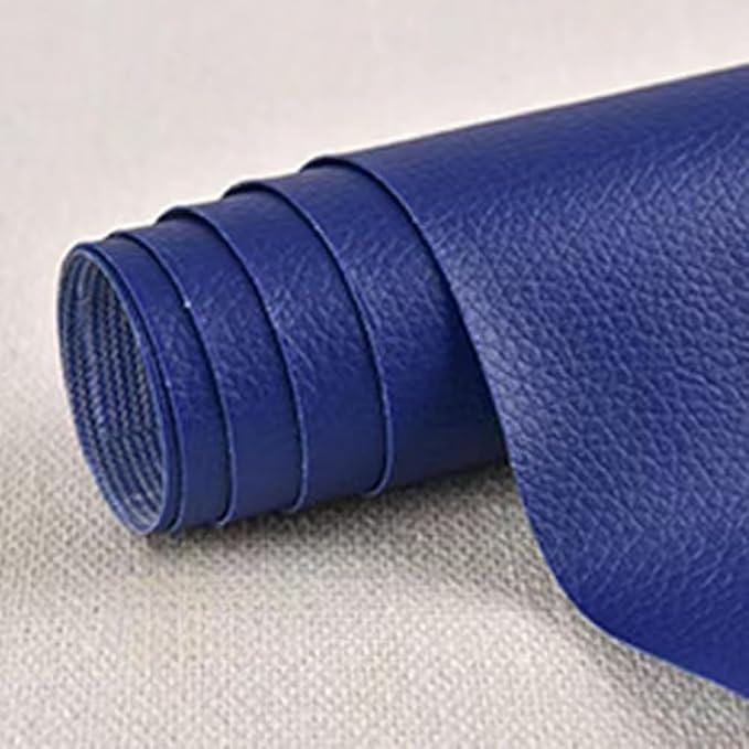 Self Adhesive Leather Repair Patch,Leather Repair Patch Tape Kit,Vinyl Repair Patches Waterproof for Couches,Furniture,Kitchen Cabinets,Car Seats (Royal Blue,9.84"×23.62")