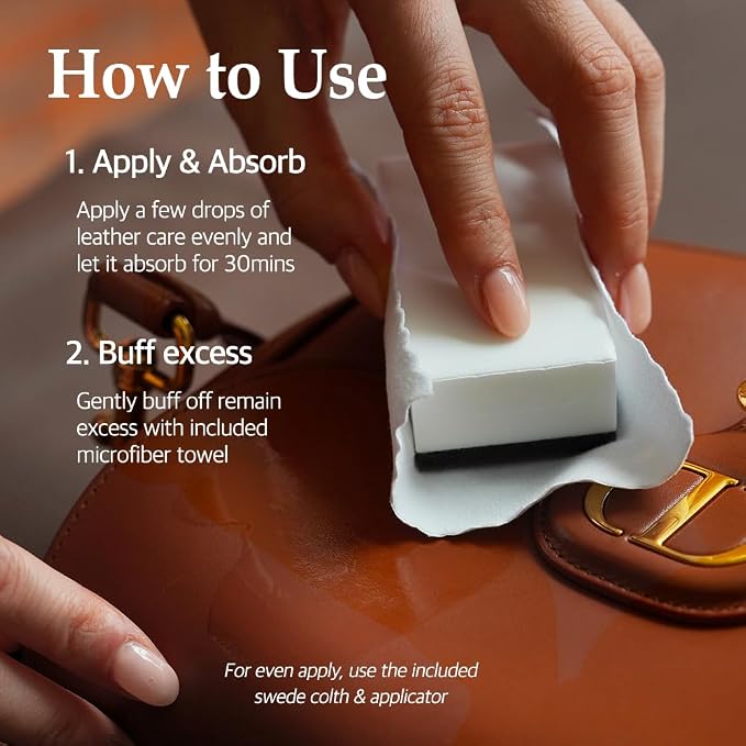TORRI Premium Leather Care Conditioner Kit – Restore Softness & Natural Sheen for Bags, Shoes, Purses, Boots, Jackets & Leather Goods – Non-Toxic, Fragrance-Free Formula