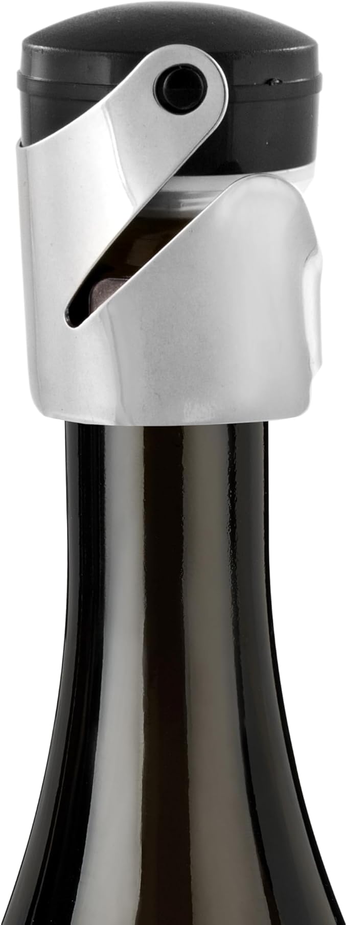 True Beret Champagne Stoppers for Bottles, Sparkling Wine Stopper, Wine Accessories Kitchen Accessory, Black Set of 1