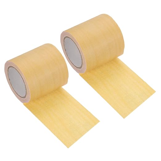 uxcell 2 Pcs Wood Grain Repair Tape, 2.2" x 15ft Self Adhesive Wood Grain Colored Duct Tape Waterproof Repair Patch for Furniture Floor Scratch Fix, Baseboards, DIY Decor, Maple Yellow