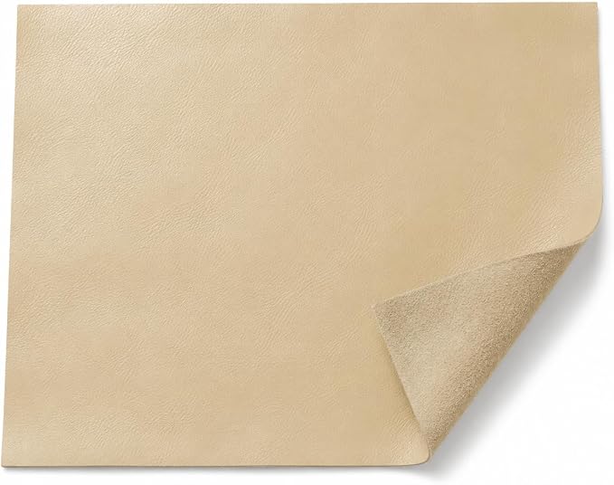 Reed Leather Hides - Cow Skins (8 inches X 11 Inches, Natural Finish Cow Leather)