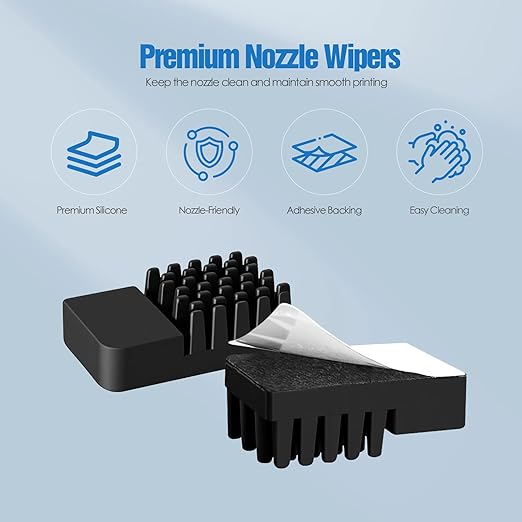 Nozzle Wiper Replacement for Elegoo Centauri Carbon, Silicone Nozzle Brush Cleaning Kit, 3D Printer Hotend Silicone Sock Accessories