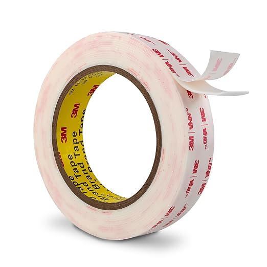 3M Double Sided Mounting Tape 1''x15.4Ft 0.043in Thick White 4950 Heavy Duty Adhesive Waterproof Foam Tape for Car Home Office Deco
