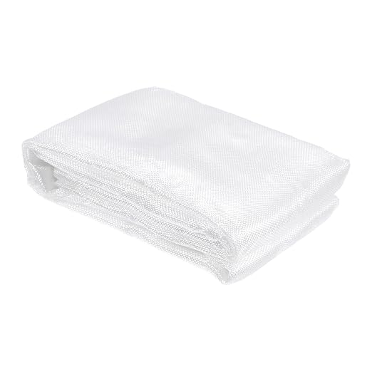 MECCANIXITY Fiberglass Cloth 5 OZ/135g 5m(5.45 Yards) x1m x 0.12mm E Glass Plain Weave Glass Fiber 53.82 Sq Feet, Woven Fabric for Boat RC Plane Auto Surfboard Tub Pool Repair