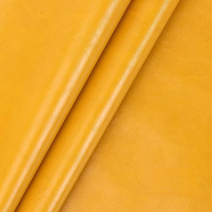 Leather Repair Patch Tape Kit,Self Adhesive Leather Repair Patch,Vinyl Repair Kit for Couches Boat Seats Furniture Cars Sofa Office Chair (Orange-Yellow,7.87"×54.33")