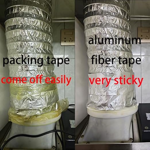 Silver Aluminum Foil Adhesive Tape 8in x 66ft High Temperature Resistant Heat Shield Blocking Tape for Car Exhaust Pipe/Air Conditioning Pipe/HVAC