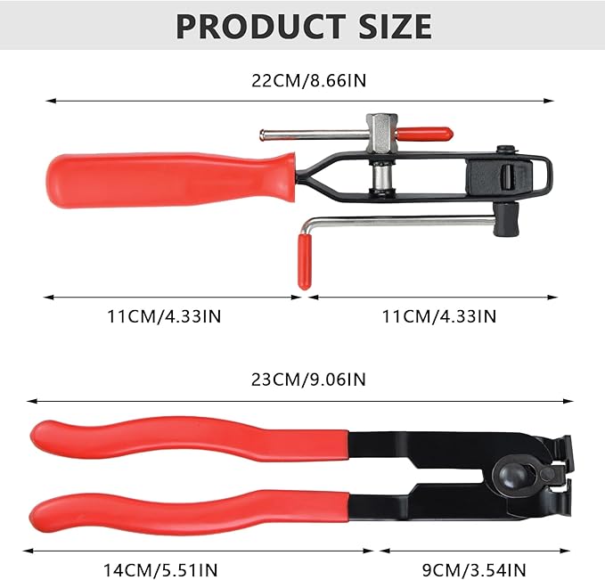 2PCS CV Boot Clamp Pliers, CV Axle Boot Clamp Pliers With CV Joint Boot Clamp Pliers Car Banding Tools Kit for Most Car