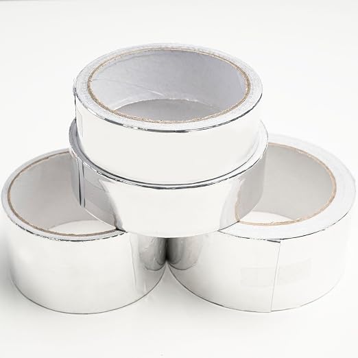 1 Pack Silver Aluminum Tape, Foil Tape, 1.2 inch (30mm) x 32 Feet (10 Meter), 3.9mil (0.1mm), Heavy Duty Duct Tape for Heat Insulation, HVAC, Dryer Vents, Wrap Pipe, Repair Ducting