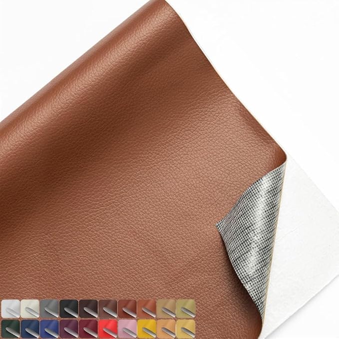 20x54 Inches Leather Repair Patch Self Adhesive, Leather Patch Tape for Furniture, Adhesive Leather Tape for Car Seat Repair, Leather Couch Repair Patch Kit