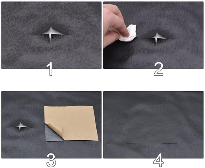 20x20 Inches Leather Repair Patch Self Adhesive, Leather Patch Tape for Furniture, Adhesive Leather Tape for Car Seat Repair, Leather Couch Repair Patch Kit