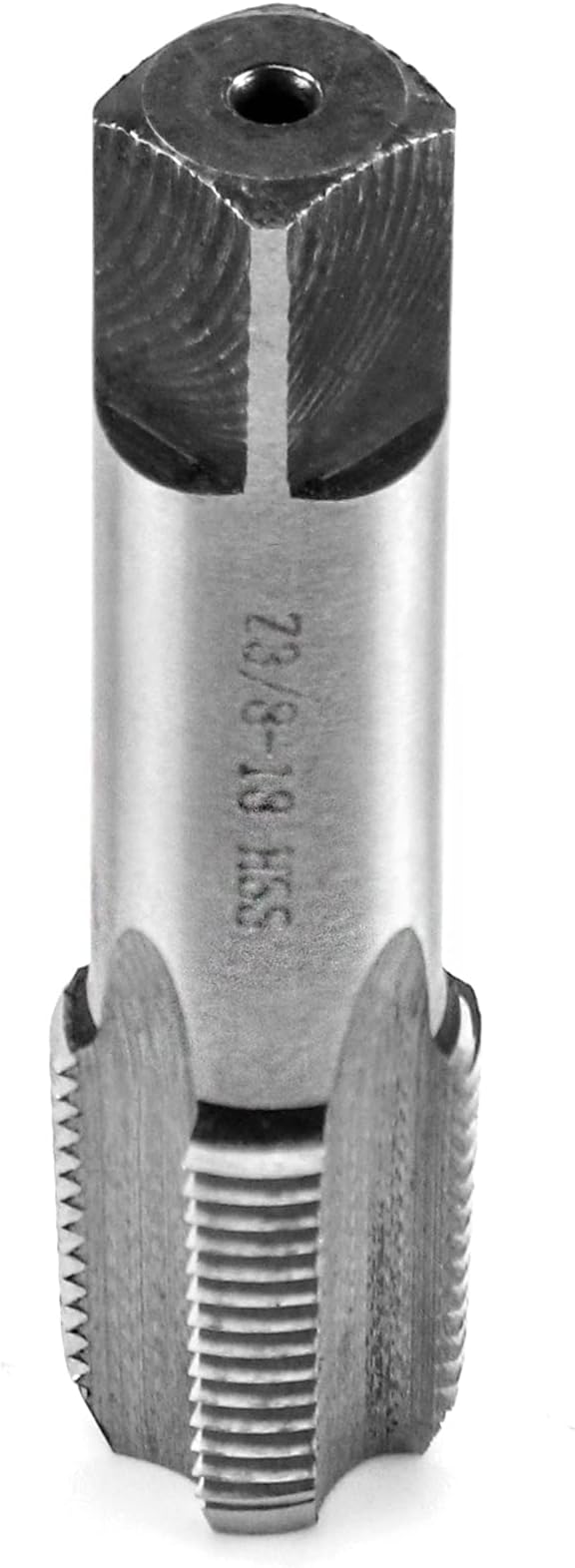 QWORK 3/8"-18 NPT Pipe Tap, Carbon Steel, for Clean and Re-thread Damaged or Jam Pipe Threads