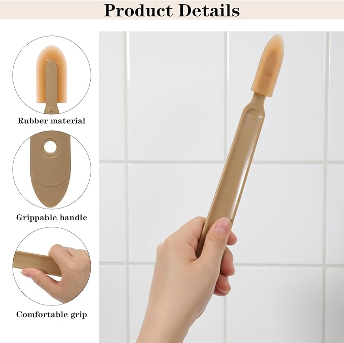 Kifmurase 17Pcs Rubber Caulking Spatulas Tools, Silicone Caulking Finishing Tool Kit, Multifunctional Caulk Remover, Smoothing Spreader Applicator for Floors, Tiles, Walls, Bathrooms (4 Sizes)
