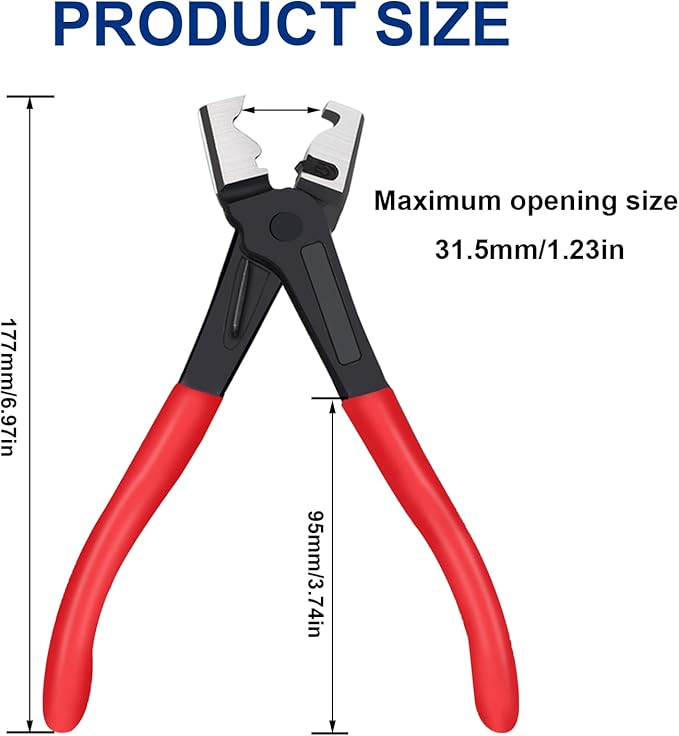 Tnisesm Hose Clamp Pliers Clic-R Type for Automobile Collar Pliers CV Boot Clamp Repair Tools