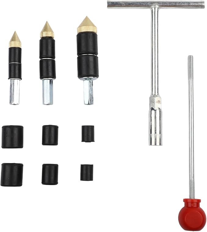 FABsULETTA Stainless Steel Hot Melt Water Stop Pin Kit, PPR Pipe Repair Tool Set with RuBsBser Rings for Concrete SlaBs and Through Wall Leaks(B)