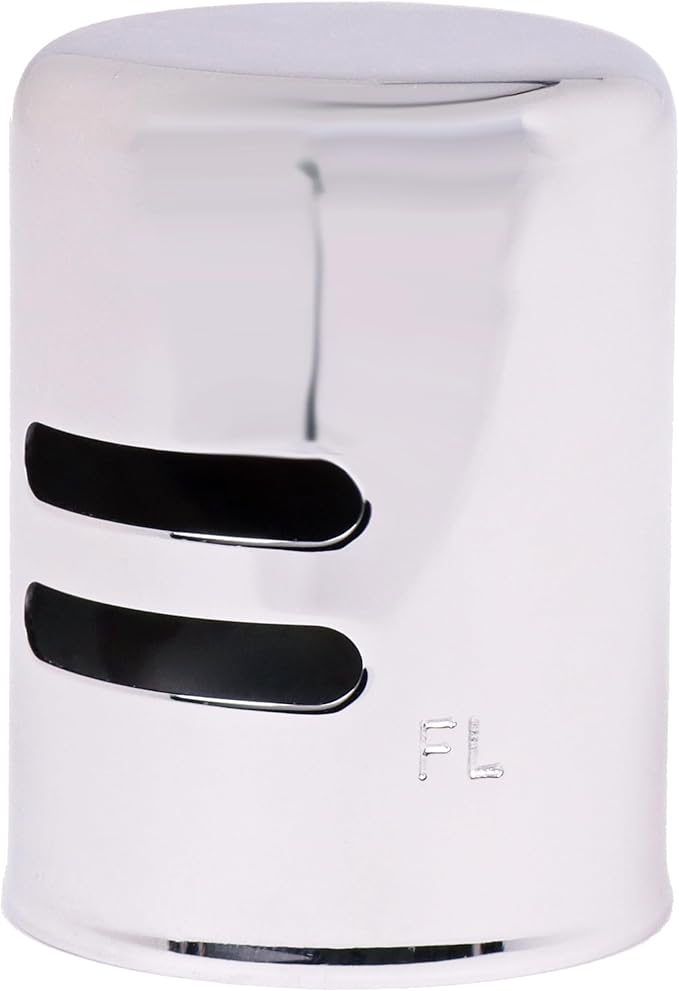 Westbrass D201-26 1-5/8" x 2-1/4" Solid Brass Air Gap Cap Only, Non-Skirted, Polished Chrome