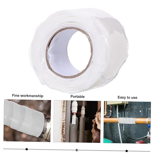 Alipis Pipe Sealing Tape for Leak Repair Rubberized Sealant Tape for Pipes and Gaps Wide Self-Adhesive